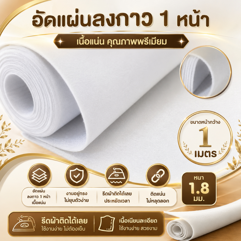 ใยอัดแผ่นลงกาว 1 หน้า ขนาด 320 กรัม