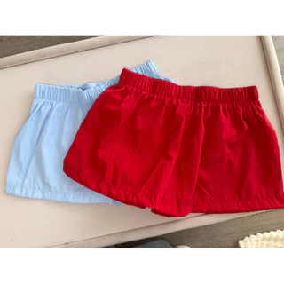 กางเกงขาสั้นผ้าร่ม สีสวยสด เบาแห้งเร็วไม่อมน้ำ ใส่วันชิลๆและออกกำลังกายได้