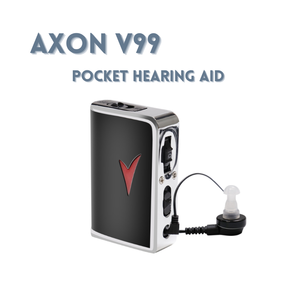 เครื่องช่วยฟัง AXon รุ่น V-99  สำหรับผู้สูงอายุที่มีปัญหา หูฟังคนแก่ เสียงดังชัดตัดเสียงรบกวน hearingAid