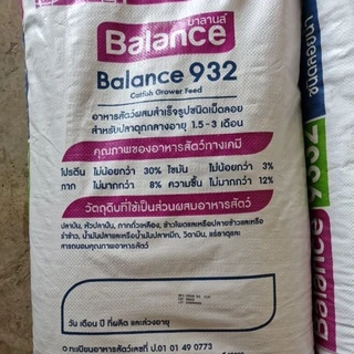 อาหารปลาดุก ขนาดเม็ดกลาง บรรจุ 20kg. เหมาะสำหรับปลาอายุ 1.5-3 เดือน