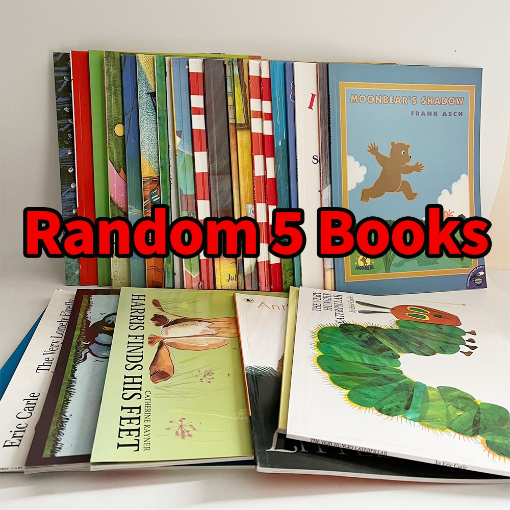 Random 5 Books English Story Books for Kids Baby My Dad My Mum The Very Hungry Caterpillar Picture B