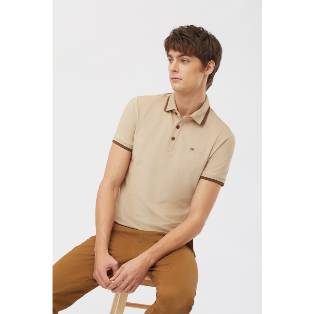 Guy Laroche قميص بولو Extra Fit — بيج — صورة 6