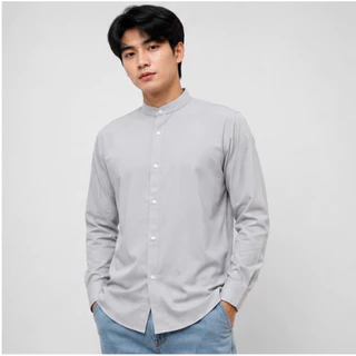 เสื้อเชิ้ต เชิ้ตคอจีนแขนยาว 14 สี ผ้าไหมอิตาลี(ผลิตไทย) รีดง่าย ยับยาก ใส่สบาย ไม่อมเหงื่อ