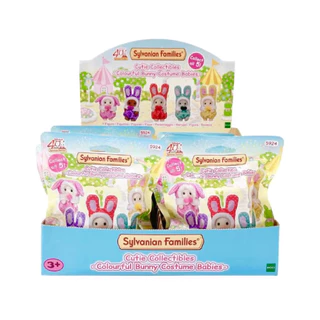 🏠 (สุ่มเอง/ เลือกแบบได้) ตุ๊กตาเบบี้ซิลวาเนียนชุดมาสคอตกระต่าย Colourful Bunny Costume Babies : Sylvanian Rabbit ซองสุ่ม