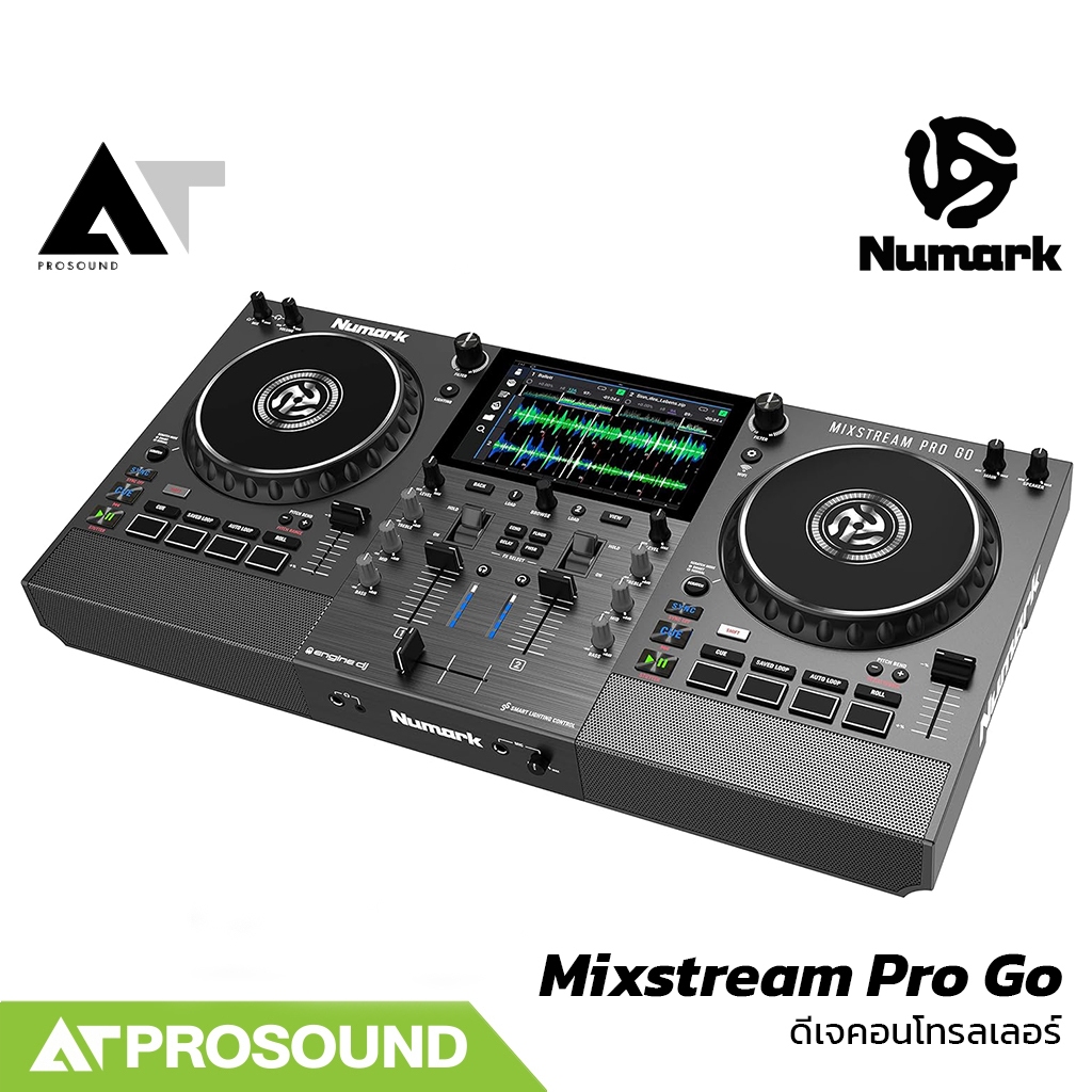 Numark Mixstream Pro Go DJ Controller Standalone มีแบตเตอรี่ WiFi Streaming AT Prosound