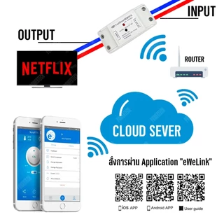 WiFi Smart Switch for Smart Home Applications Sonoff Yuei Smart 7V-32V AC/DC สมาร์ทสวิทช์ไร้สาย eWelink Basic R2