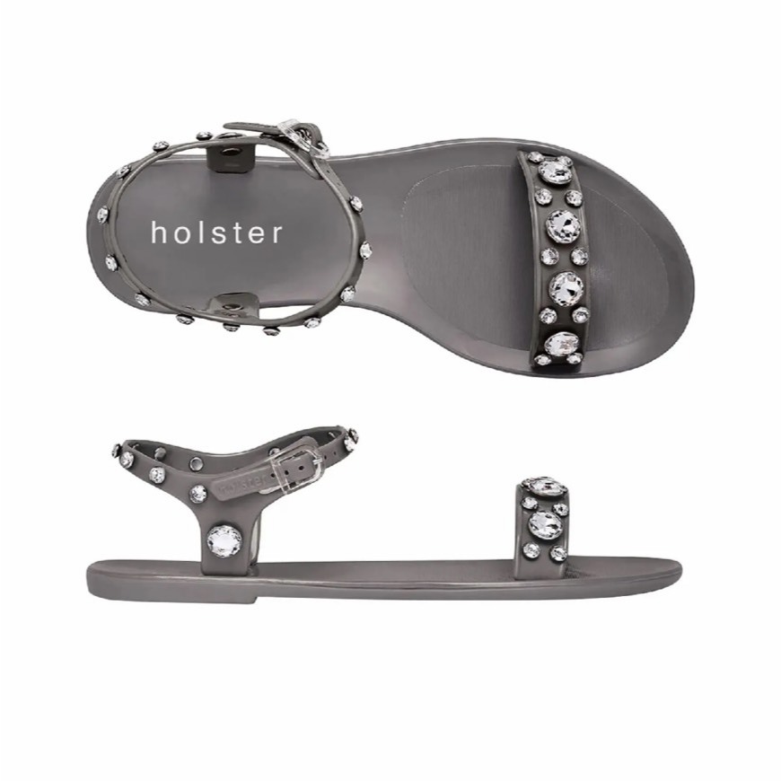Holster รองเท้าแตะรัดส้นผู้หญิง รุ่น Glitz สี Pewter