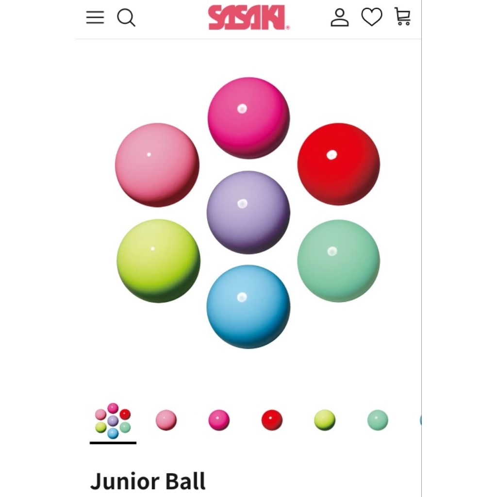พร้อมส่งจากไทย‼️ Sasaki บอลยิมนาสติก รุ่น Junior Ball ขนาด 15 cm รุ่น M-20C