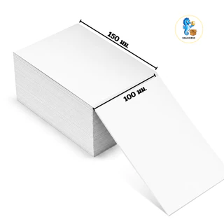 [จัดส่งไว] กระดาษสติ๊กเกอร์ความร้อน 100x150 มม. ใบปะหน้าพัสดุ ไม่ต้องใช้หมึก กันน้ำ กาวแน่น