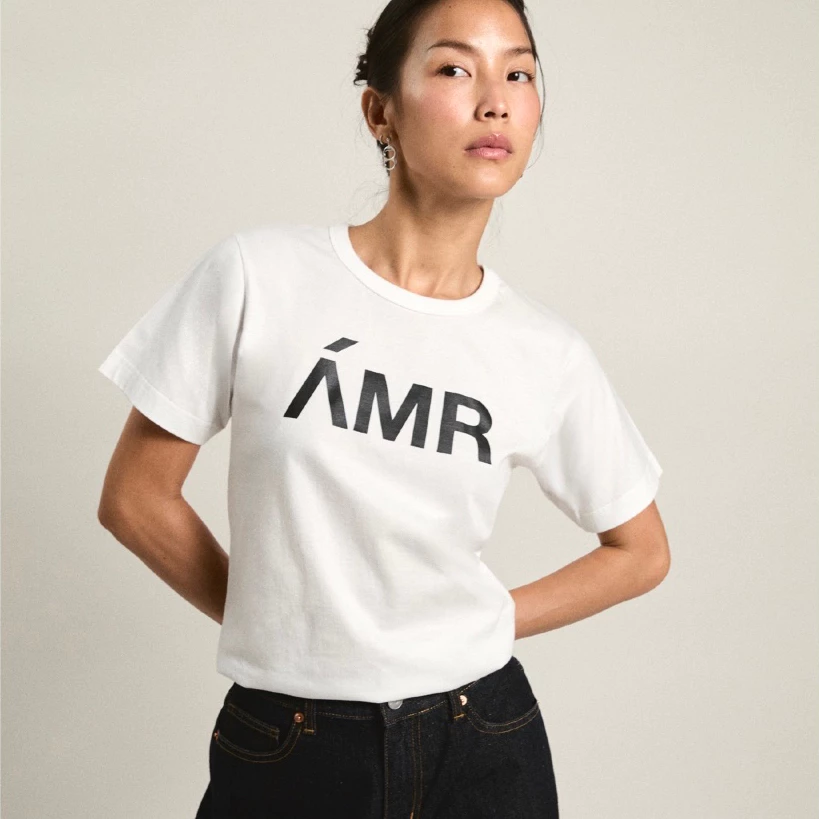 AMR DE SAISON ( AIMER ) - AMR Slim Fit T-shirt เสื้อยืดโลโก้