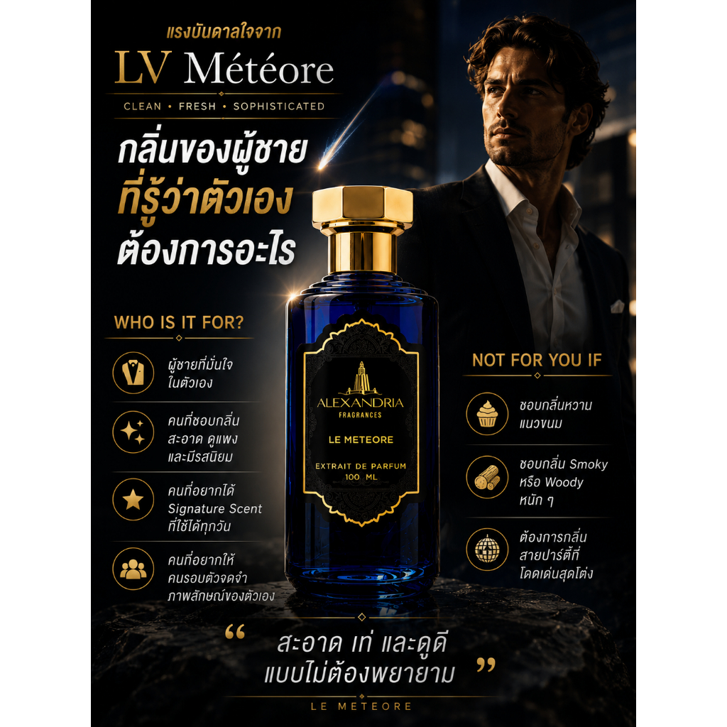 Alexandria Fragrances: Le Meteore 30-100ml inspired by LV Meteore นํ้าหอมขวดใหม่ของแท้