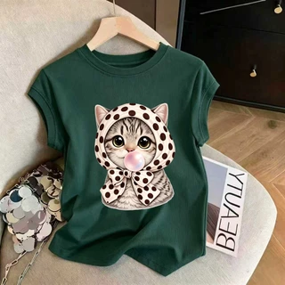 เสื้อยืดผู้หญิงทรงรัดรูป แขนสั้น ไซส์ M-3XL มีให้เลือกหลายสี จัดส่งในกรุงเทพ