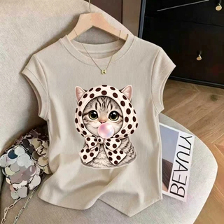เสื้อยืดผู้หญิงทรงรัดรูป แขนสั้น ไซส์ M-3XL มีให้เลือกหลายสี จัดส่งในกรุงเทพ