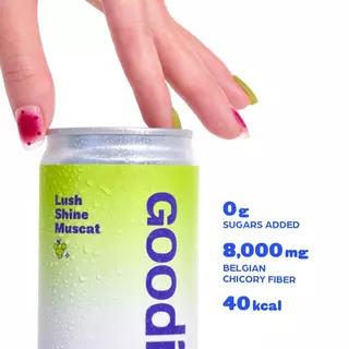 Goodi Pop โซดาพรีไบโอติก Trial Pack | ครบ 3 รส (1+1+1) | 8,000mg Chicory Inulin | 0 Sugar Added | อย.✅