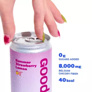 Goodi Pop โซดาพรีไบโอติก Variety Pack 6 | ครบ 3 รส (2+2+2) | 8,000mg Chicory Inulin | 0 Sugar Added | อย.✅