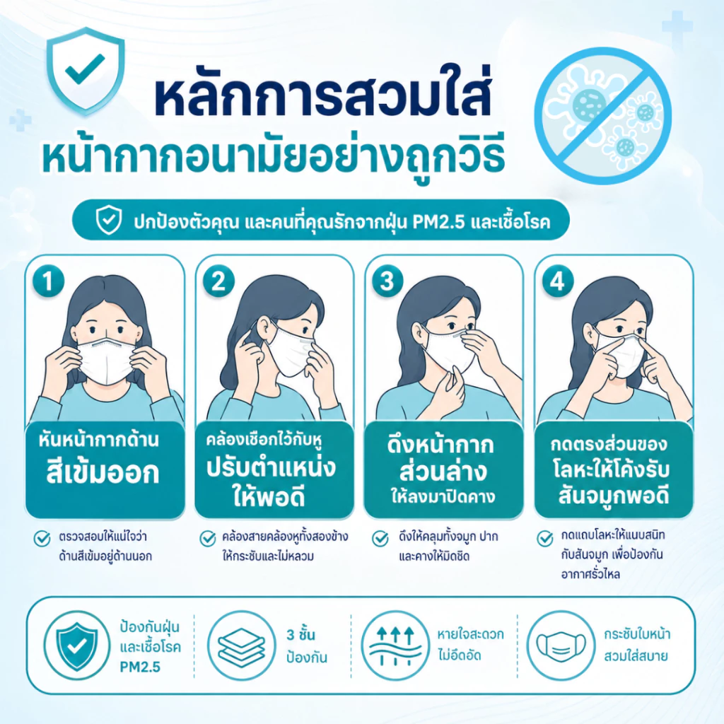【เเมสผีเสื้อ】Wallias Medical Face Mask หน้ากากอนามัยทรงผีเสื้อ หน้ากากใส่สบาย หนา3ชั้นแมสกันฝุ่น PM2.5 ป้องกันเชื้อโรค thumbnail 9