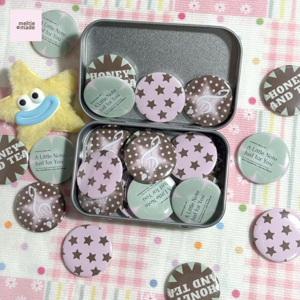 ⭐SET button badge⭐ เข็มกลัดน่ารัก (4ชิ้น) #bb ขนาด 32 mm 🇹🇭 ส่งจากไทย