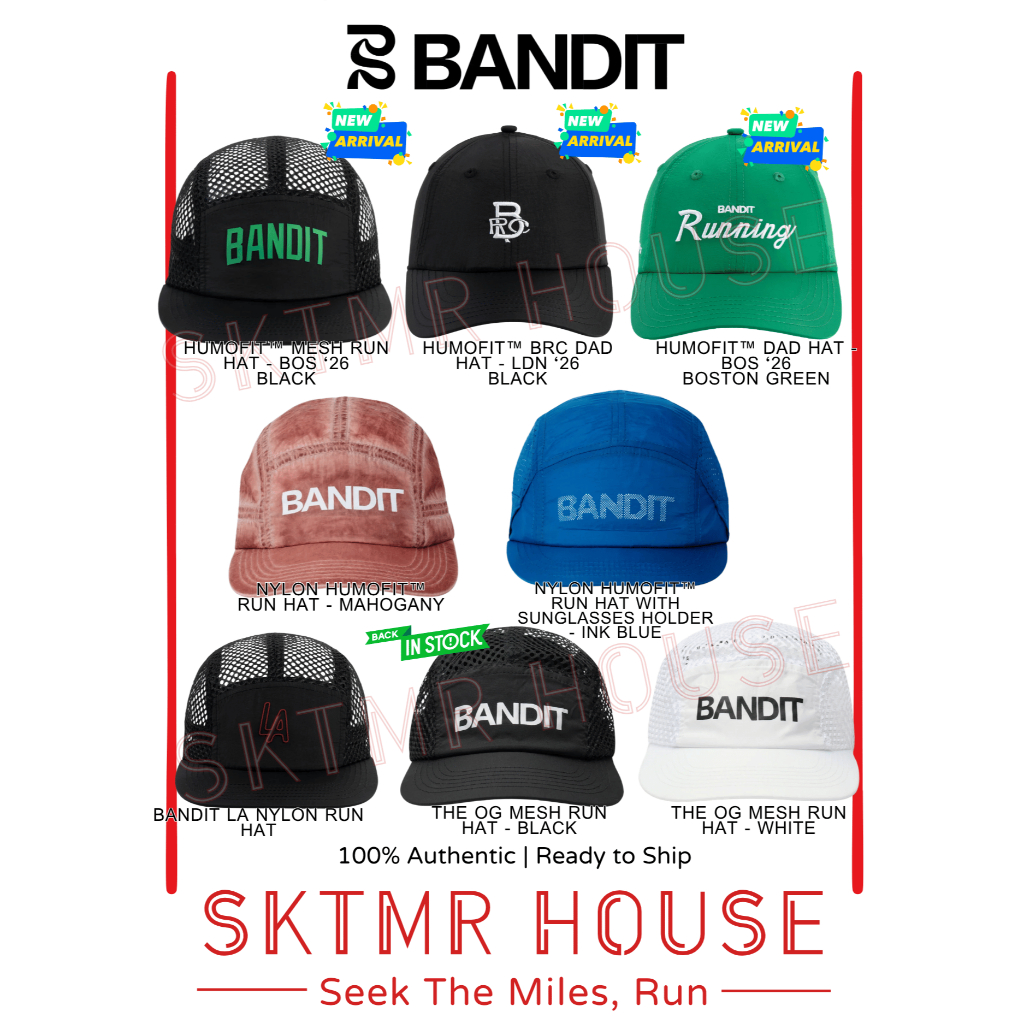 [พร้อมส่ง] หมวก Bandit Nylon Hat, Mesh Hat, Dad Hat [ของแท้ 100%]