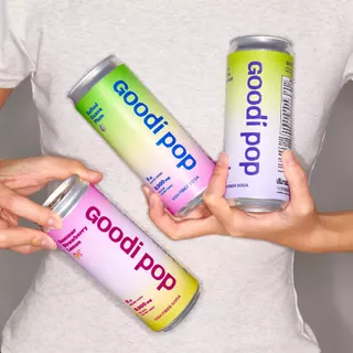 Goodi Pop โซดาพรีไบโอติก Variety Pack 6 | ครบ 3 รส (2+2+2) | 8,000mg Chicory Inulin | 0 Sugar Added | อย.✅