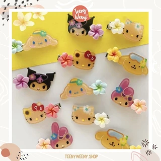 กิ๊บซานริโอ้ รุ่นชบาสีแทน Sanrio Hair Clips