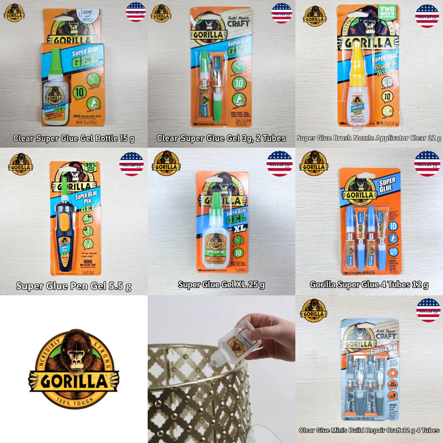 Gorilla® Clear Super Glue Gel กาวเจล อเนกประสงค์