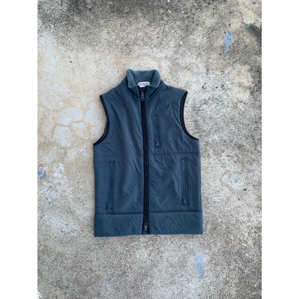 เสื้อกั๊กกันหนาวเจครูว Tank Top Flecee J.Crew Vintage 00's [2-101j.crew]