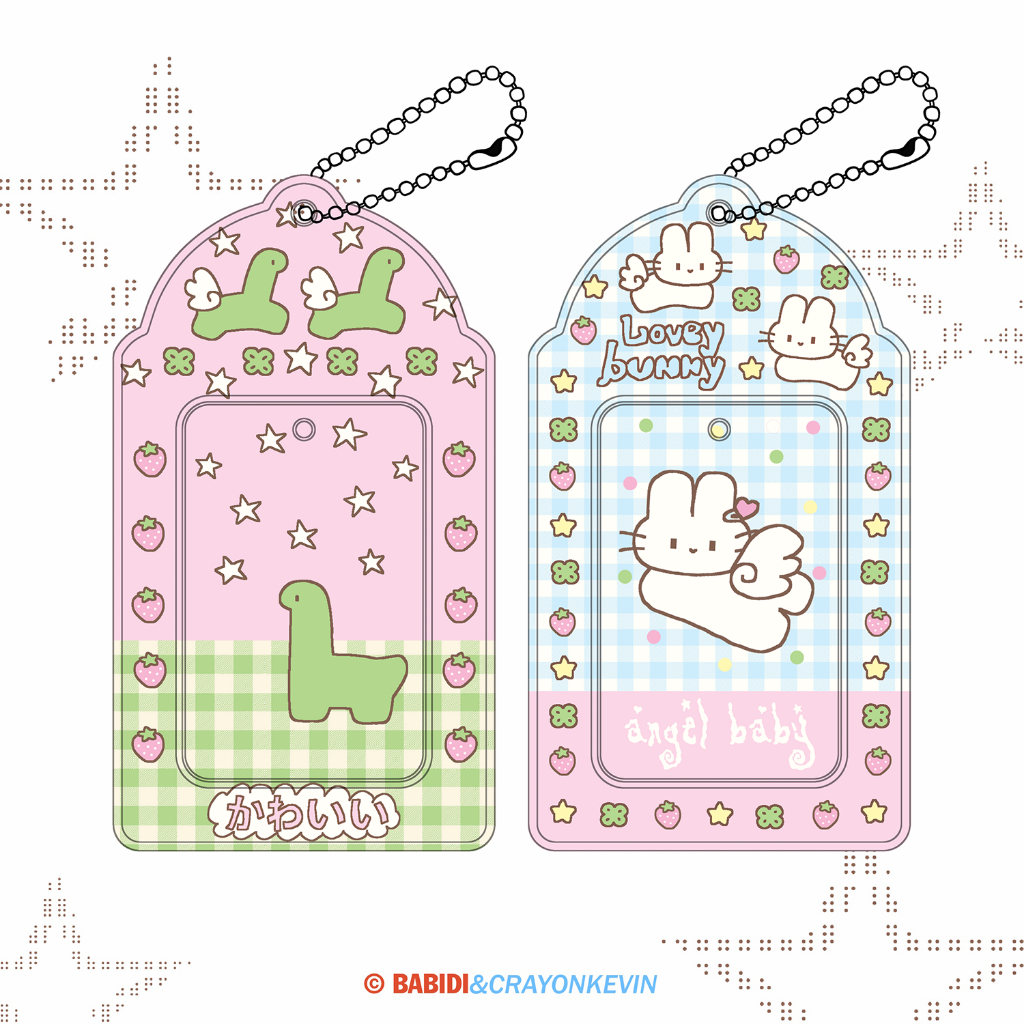 Card Holder PVC : babidi & kevin เฟรมการ์ดพิมพ์ลาย
