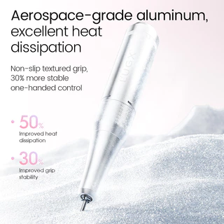 【พร้อมส่ง】 เครื่องเจียสำหรับเจ็ยร์เล็บ L'UGX LG-602S ขาว /ชมพู /ม่วง / สีเขียว หน้าจอ Digital รอบสูงสุด 35000rpm 2200