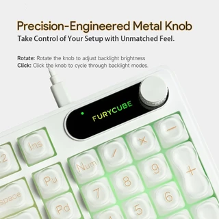 【สินค้าจุด】FURYCUBE IP98 คีย์บอร์ดเมมเบรน 98% คีย์บอร์ดแบบมีสาย ไฟแบ็คไลท์ RGB คีย์บอร์ดเกมมิ่งคอมพิวเตอร์