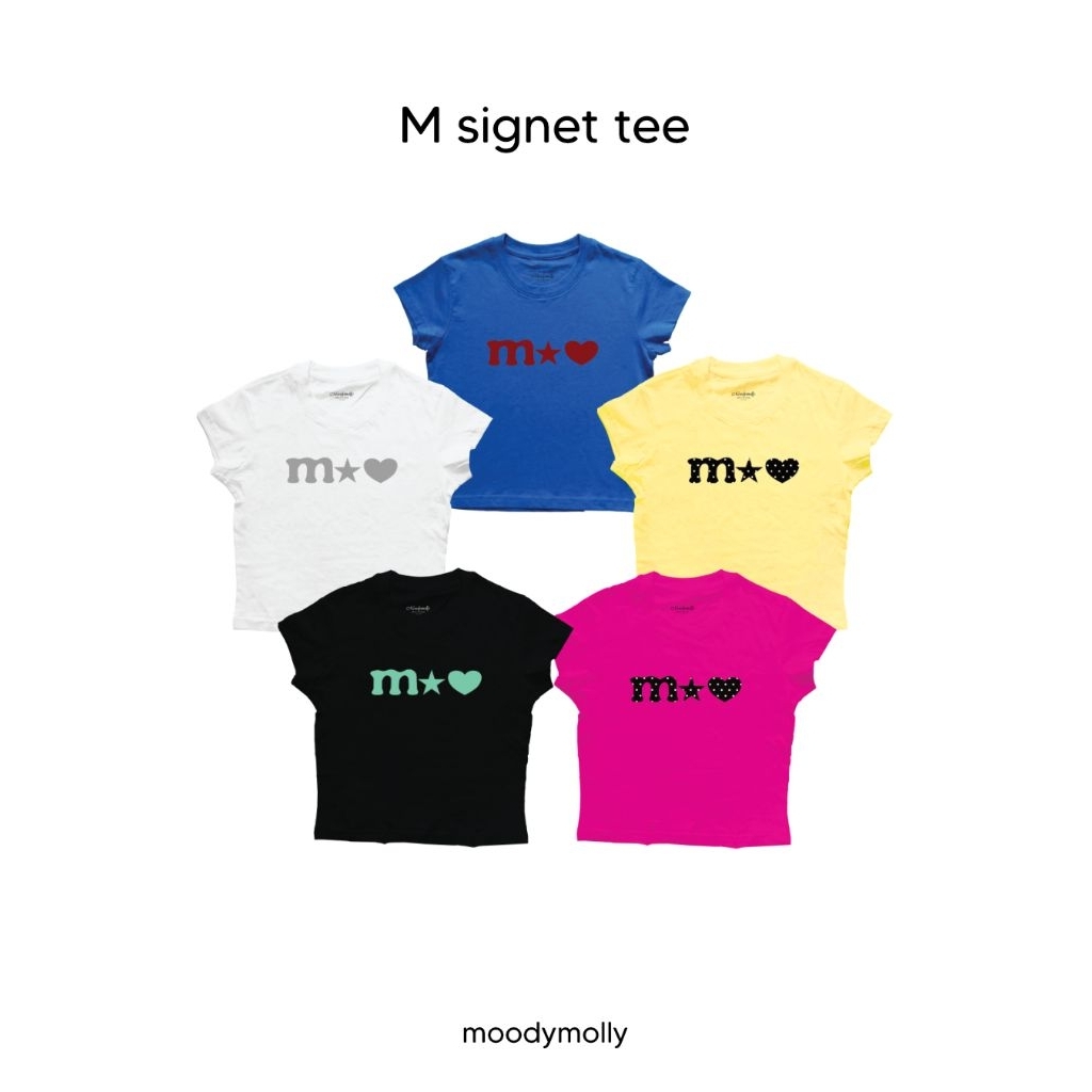 moodymolly M signet babytee เสื้อยืดเบบี้ที ผ้า cotton100