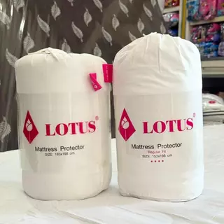 (โล๊ะ) LOTUS/Dunlopillo ผ้ารองกันเปื้อน ผ้ารองที่นอน กันไรฝุ่นเเละเเบคทีเลีย มียางรัดมุม4 ด้าน