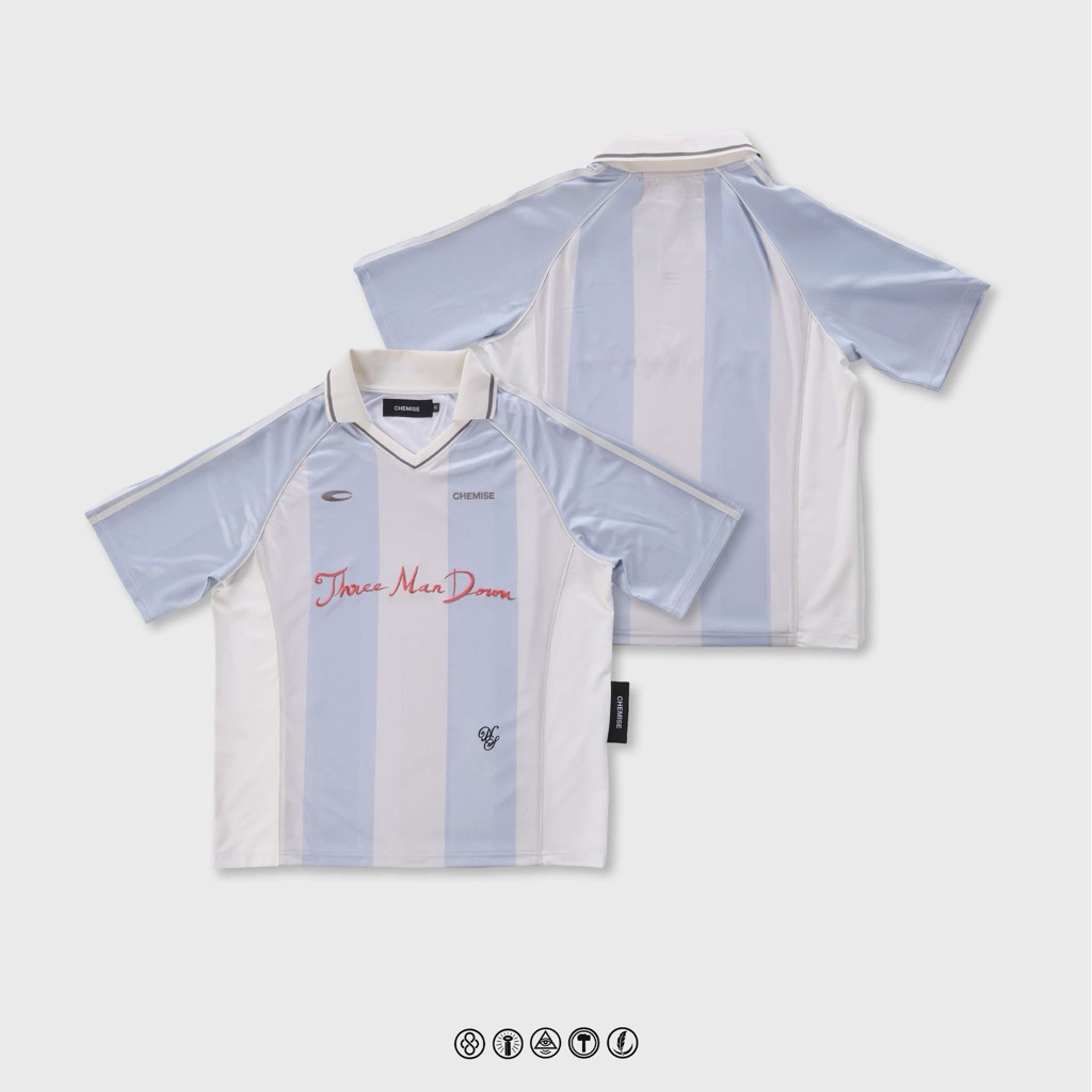 THREEMANDOWN Blue Jersey. (Size S)
