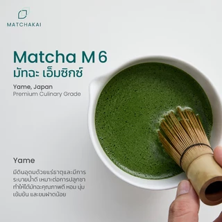 MatchaKai | ผงชาเขียวมัทฉะ | Matcha รุ่น M6 ขนาด 1 kg | Yame ,Fresh Green, Nutty