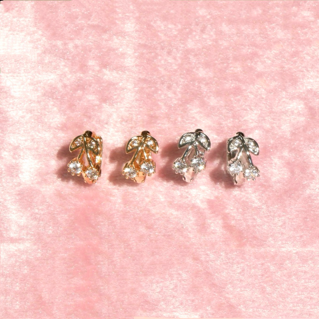 Pat & Shine - ต่างหูห่วง เชอร์รี่ Cherry