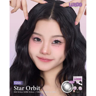 🔥คอนแทคเลนส์✨ขนาดบิ๊กอาย✨Star Orbit (LULOO) Brown / Gray
