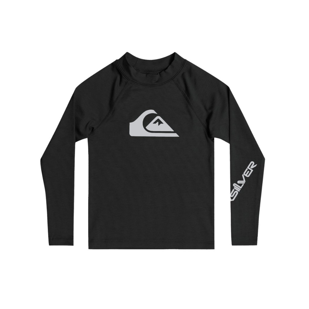 Quiksilver เสื้อว่ายน้ำแขนยาวสำหรับเด็กผู้ชาย Boys 2-7 All Time Long Sleeve 251 UQKWR03071-KVJ0