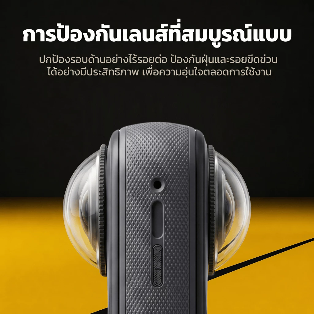 Lens Guard for Insta360 X4 Air ฝาครอบเลนส์ ตัวป้องกันเลนส์ PC ใส กันรอย กันกระแทก กันฝุ่น อุปกรณ์เสริมกล้อง 360 thumbnail 6