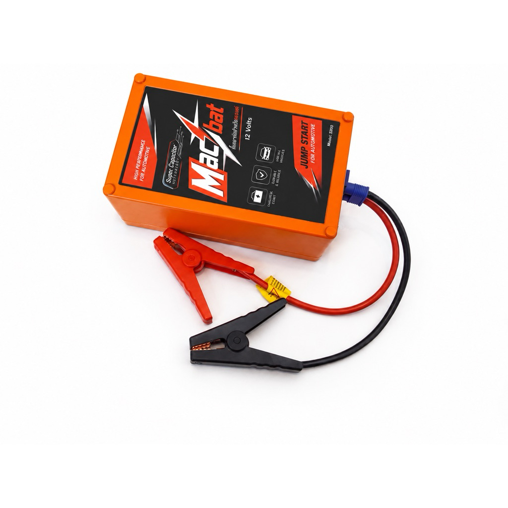 Mac Bat super capacitor Jump Start 3 in 1 jump Start/Boostor/power bank ผลิตในเมืองไทย อะไหล่ครบ