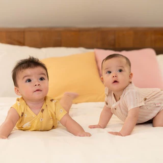 lookbookpetite x saeson | TENCEL™ baby bodysuits short sleeve set เซ็ทบอดี้สูทแขนสั้น 2 ชุด