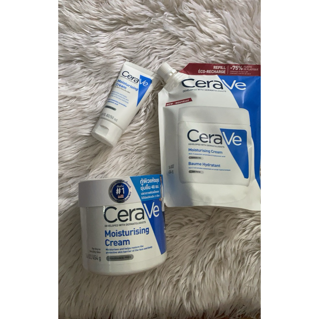 CERAVE Moisturising Cream บำรุงผิวหน้าและผิวกาย ขนาด 50ml / 177ml / 454ml