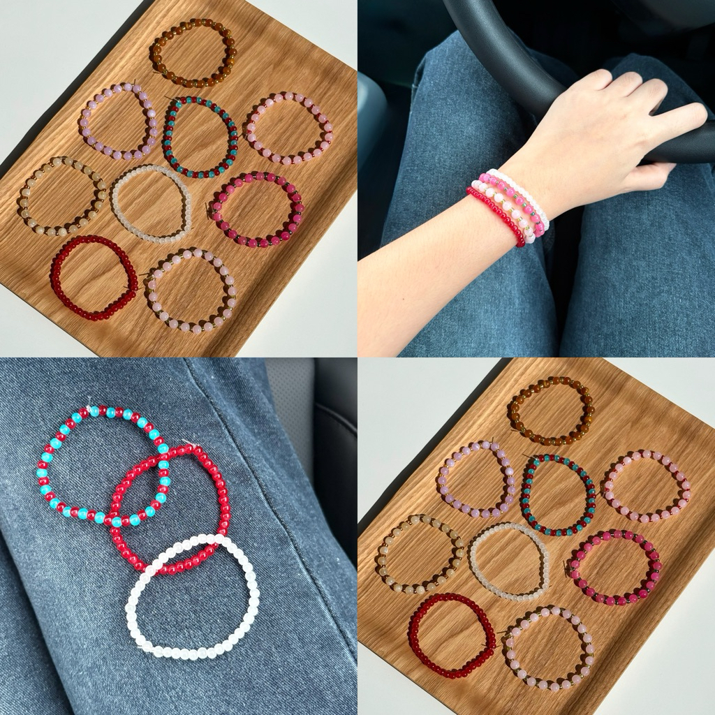 Piing me Bracelet | กำไลข้อมือ/ข้อเท้าลูกปัด (เอ็นยืด) 2026061948