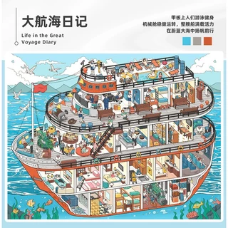 ส่งด่วนกทม. ใหม่! สติกเกอร์ 3D Scene Sticker มีมาร์ค แบบเล่ม 7 ฉาก สร้างเมือง miniature Telado 10.0
