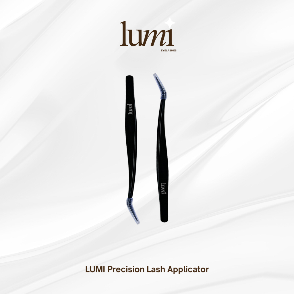 LUMI Precision Lash Applicator | แหนบติดขนตาปลอมกาวในตัว ปลายโค้งพิเศษ ติดง่าย แม่นยำ