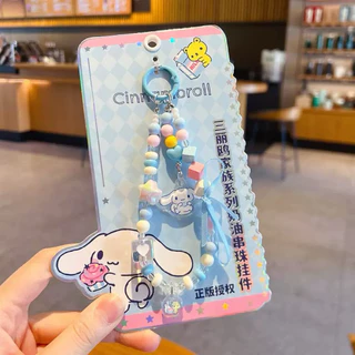 [พร้อมส่งจากไทย]ที่ห้อยโทรศัพท์ สายคล้องมือถือลูกปัด สายคล้องกระเป๋าตุ๊กตาน่ารัก by bonbon cuteshop