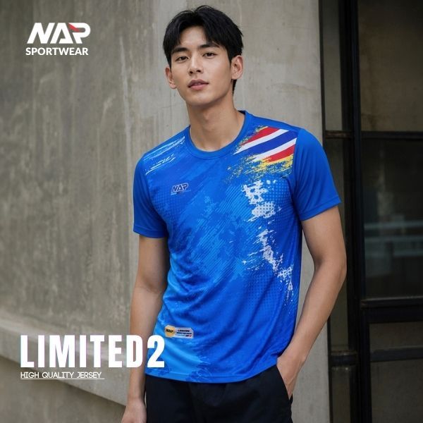 NAP LIMITED2 เสื้อกีฬาแขนสั้น ผ้าไมโคร พิเศษพิมพ์ชิ้น ลายสวย สีสดใสสุดๆ ไซส์ S-XXL
