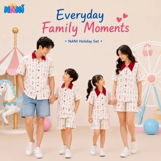 ชุดคู่แม่ลูก [NANi Holiday] ชุดเซ็ตแม่ลูก ผ้าไหมอิตาลีพรีเมียม ลายใหม่ไม่ซ้ำใคร ใส่สบาย ไม่ร้อน พร้อมส่ง