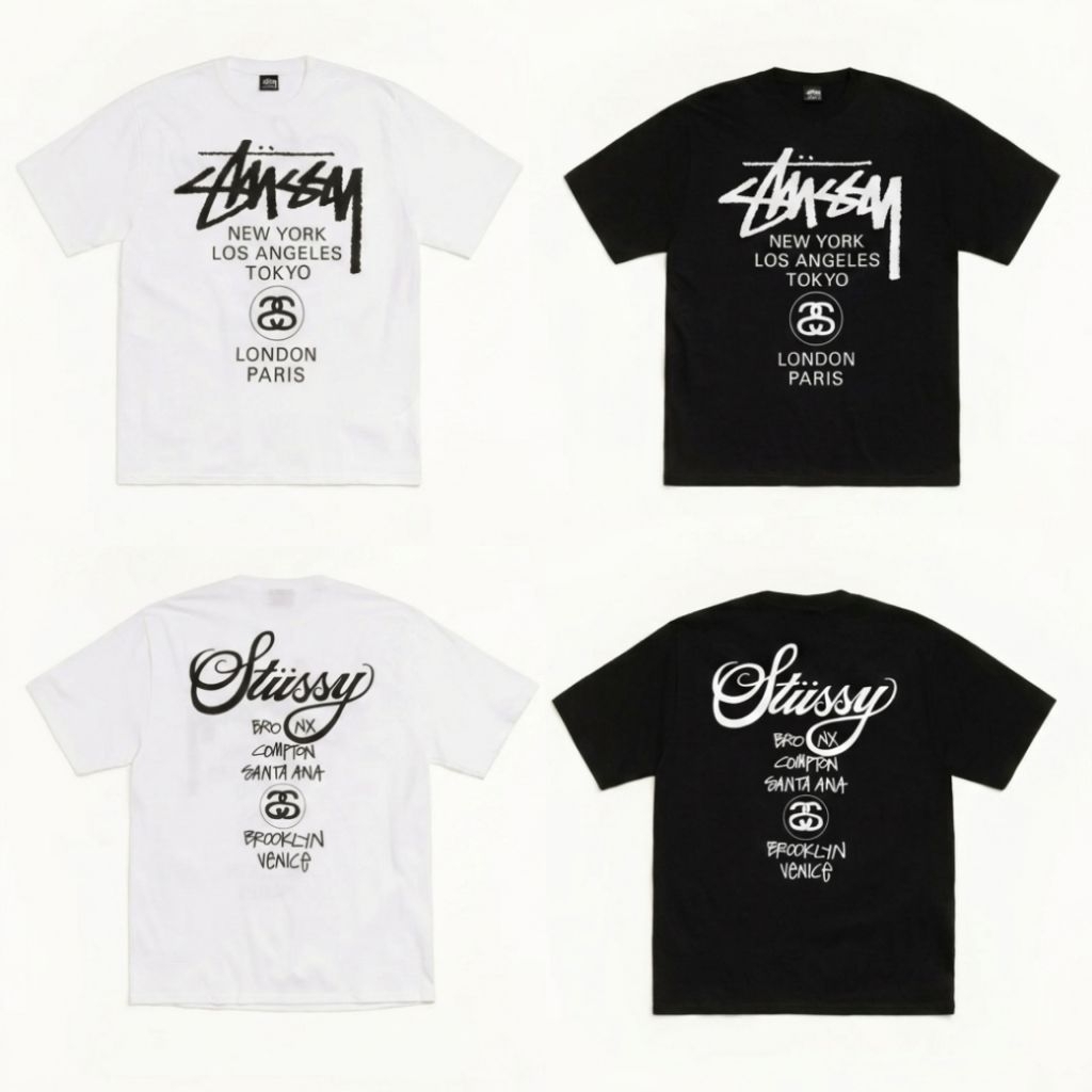 (พร้อมส่ง) STUSSY WORLD TOUR (ลิขสิทธิ์แท้100%)