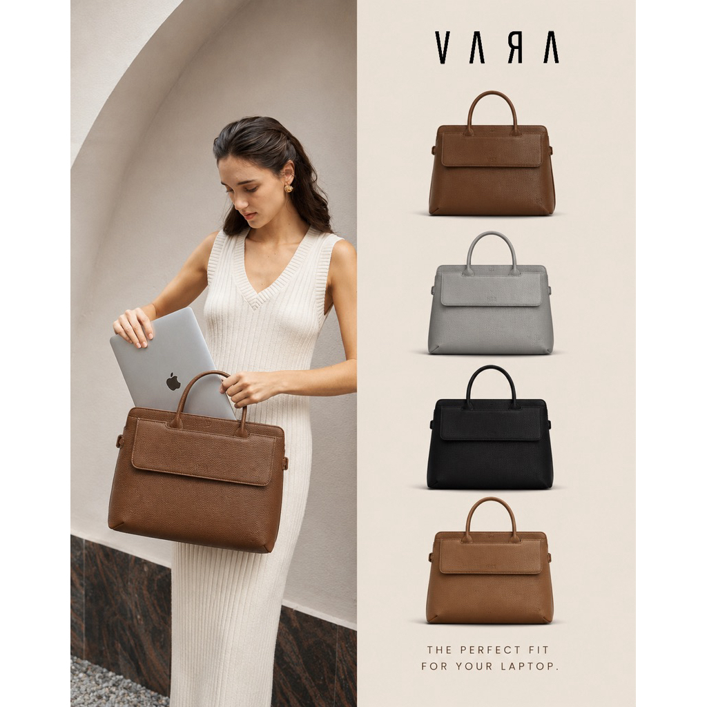 Best Seller:  SNAP 35 Leather Bag กระเป๋าสะพายหนังแท้ By VARA