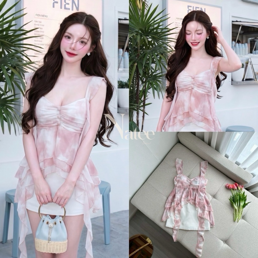 NT 57 ชุดเซทน่ารักสวยหวาน ชุดไปคาเฟ่ Natee