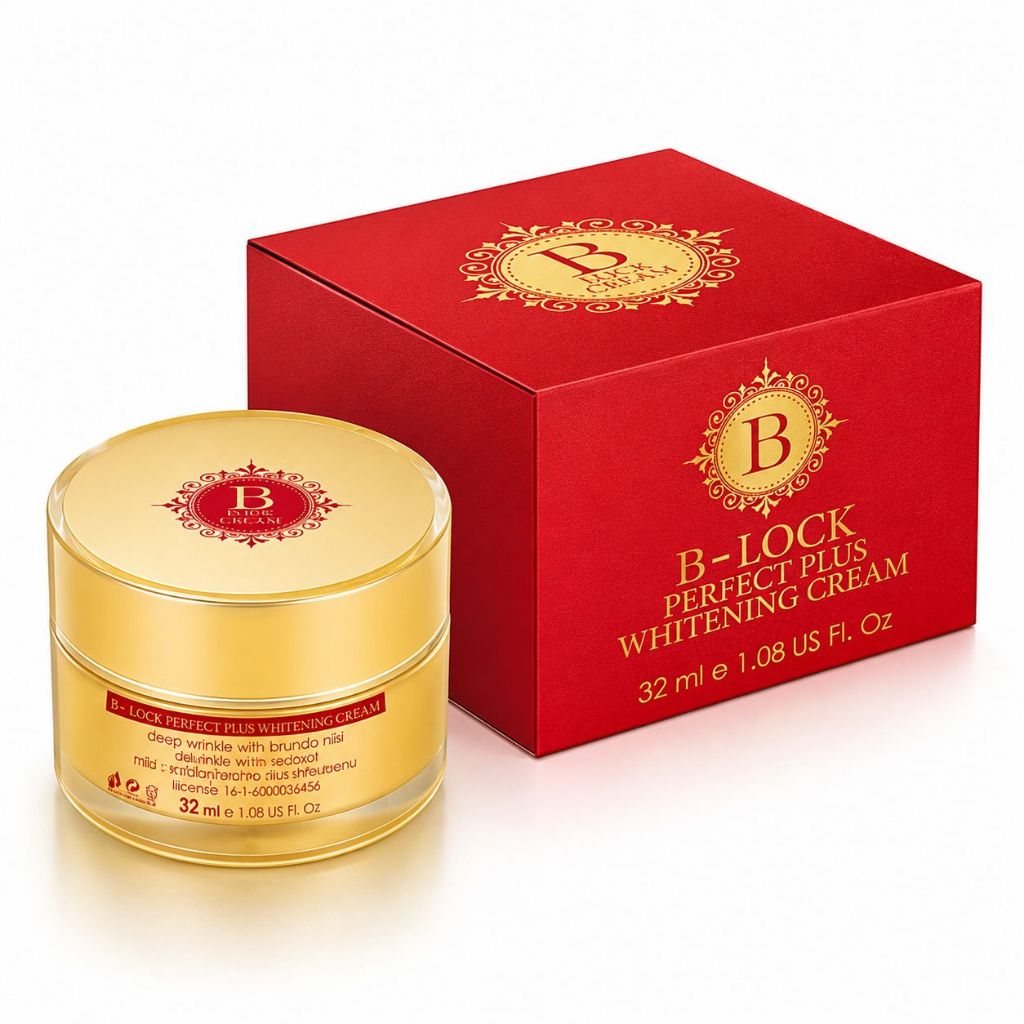 CRAEM B-LOCK  ครีมบีล็อค เพอร์เฟคพลัส ไวท์เทนนิ่ง (32 มล.) ครีม B LOCK PERFECT PLUS WHITENING CRAEM